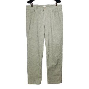 J. Jill Corduroy Pants Womens 12 Gray Straight-Leg Casual Preppy Office Academia